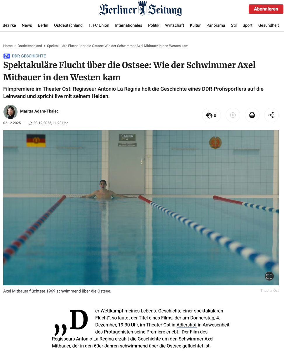Presseausschnitt: Berliner Zeitung über den Film